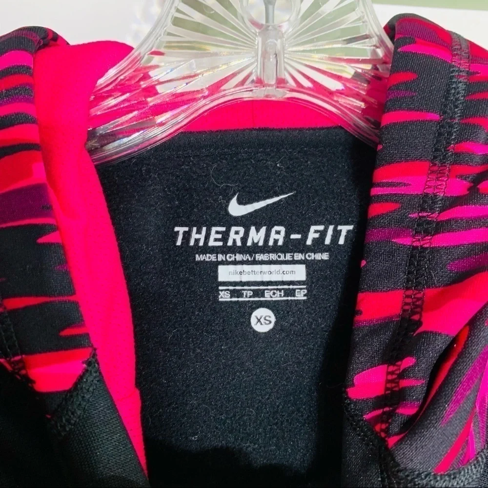 Nike Just Do it Hot Pink Camo Hooded sweatshirt black XS
